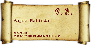 Vajsz Melinda névjegykártya